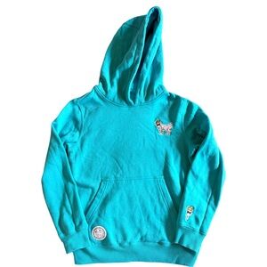 Goat USA turquoise hoodie  boys XL (runs small)